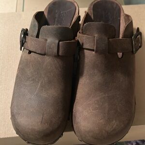 Sanita size 38 wooden clog